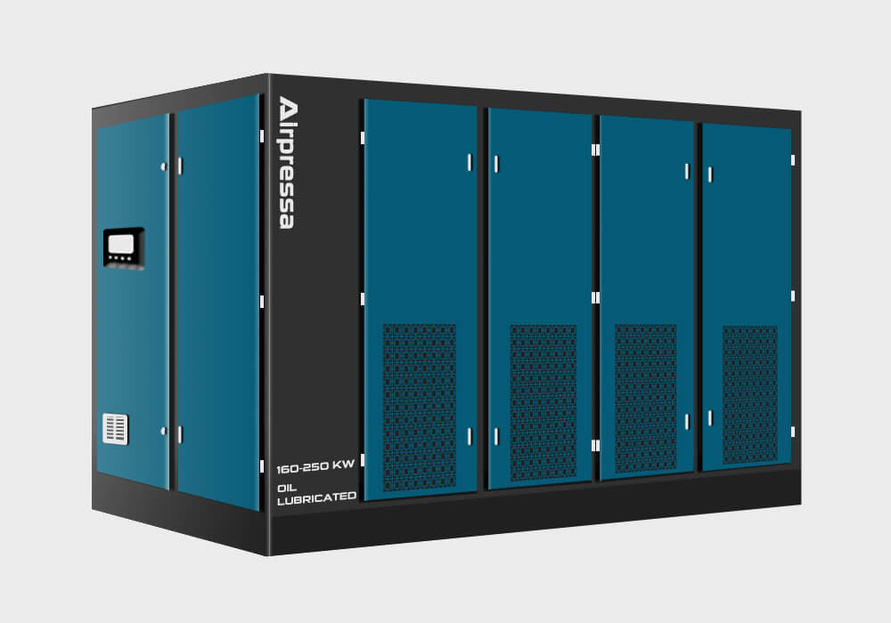 160-250 kw screw oil lubricated air compressors