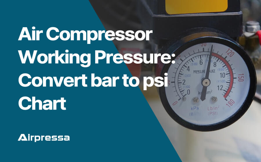 Air Compressor Working Pressure Convert bar to psi