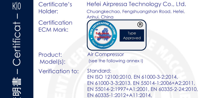 Airpressa CE Certified Quality